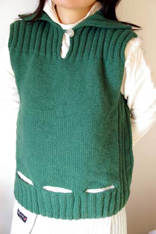 Vest of forest green